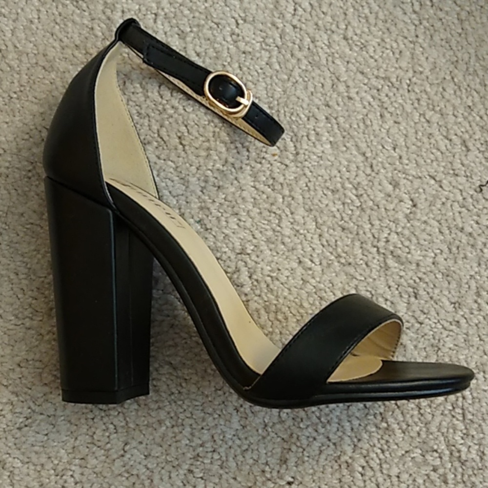 Black Block Heels
